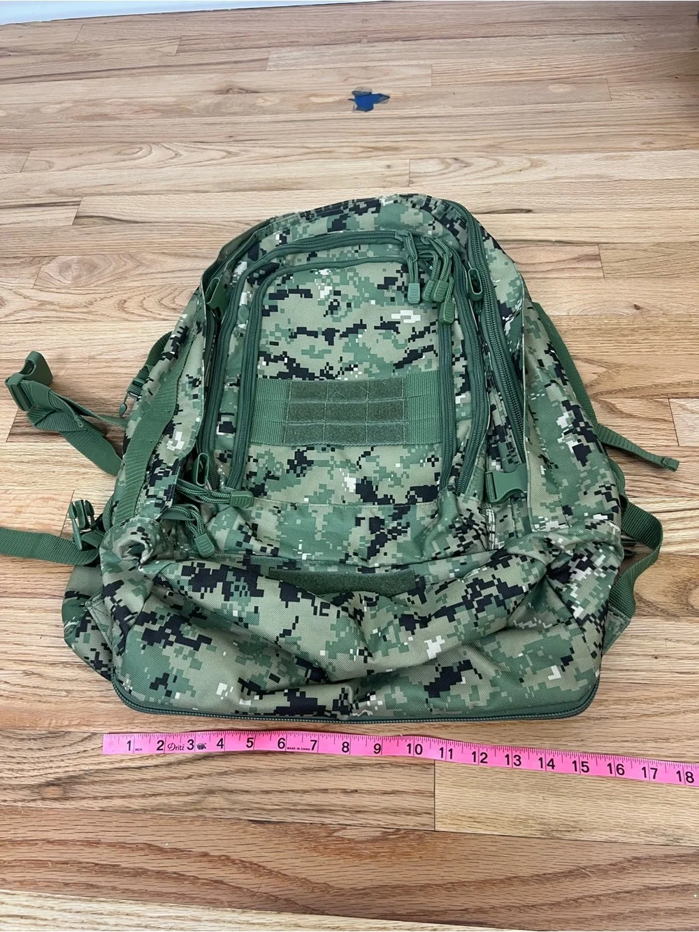 Tactical Digital Camo Backpack - Green
